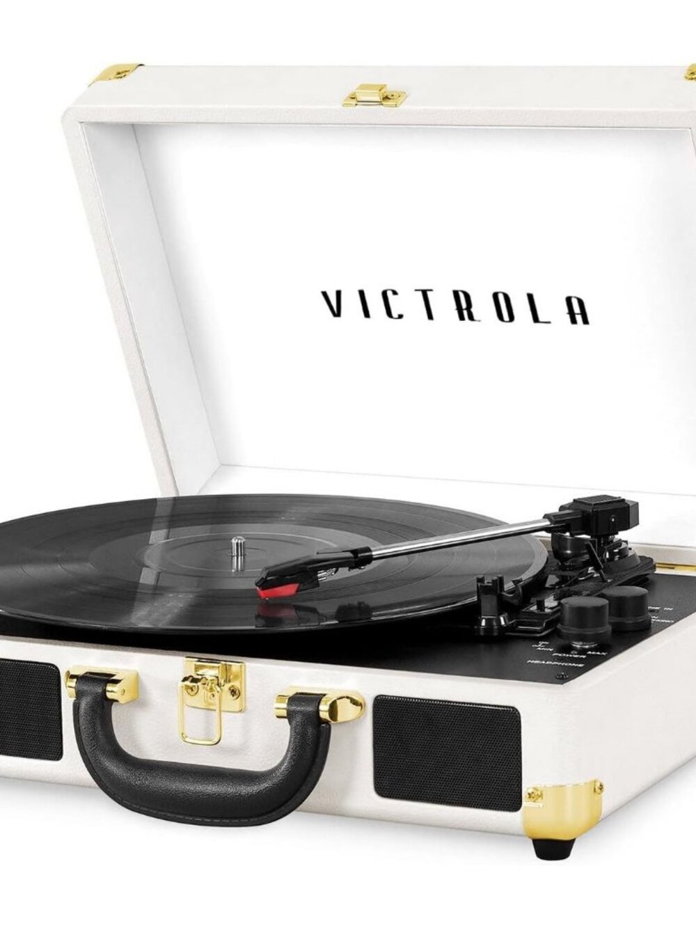 Victrola Journey Bluetooth Portable Suitcase Record Player – with Built-in Speak